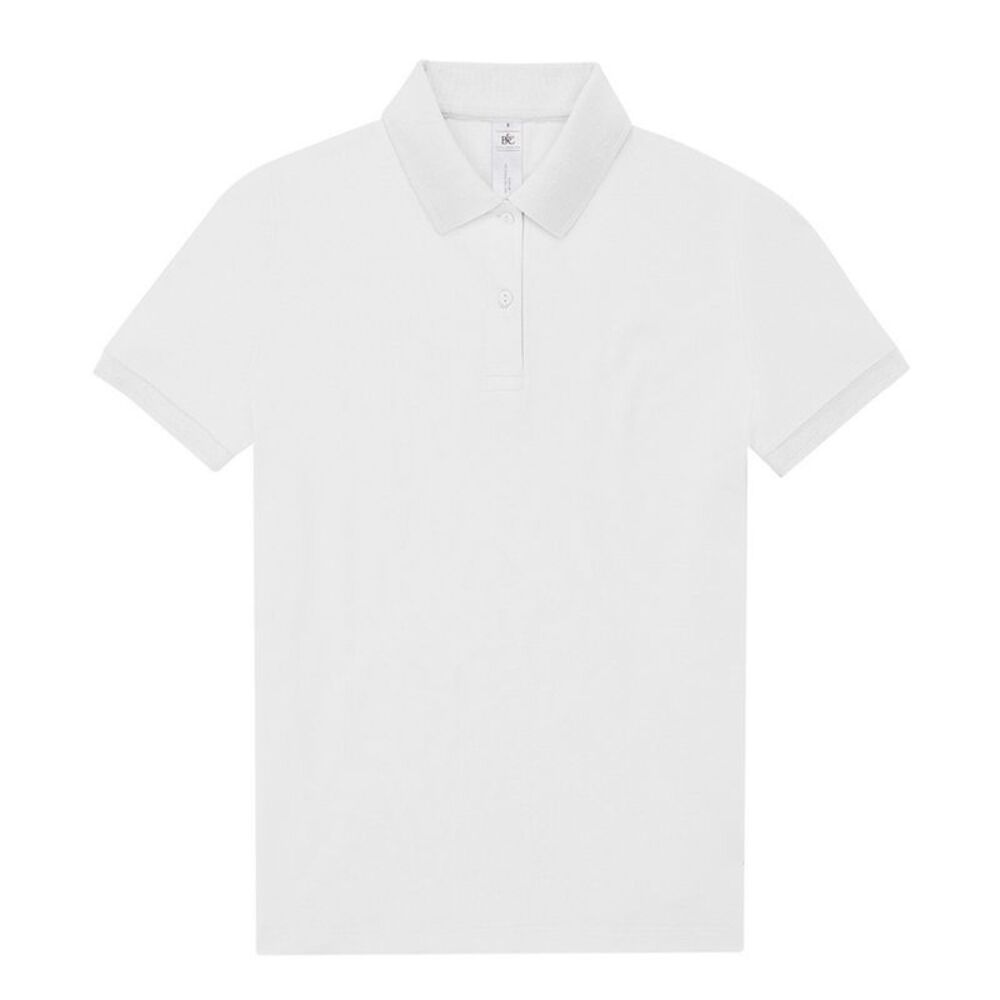B&C Womens/Ladies My Polo Shirt / White